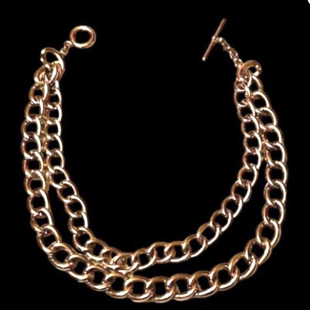 Double chain necklace